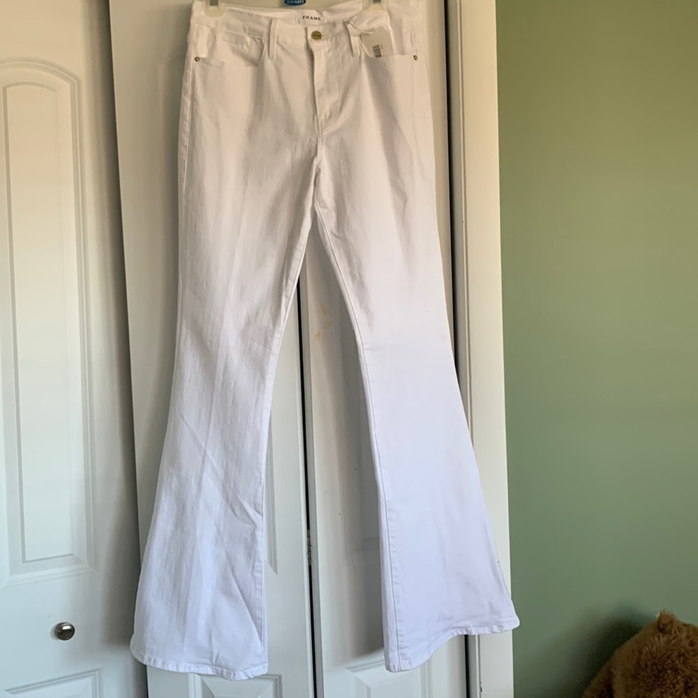Brand new Frame high rise flare leg jeans